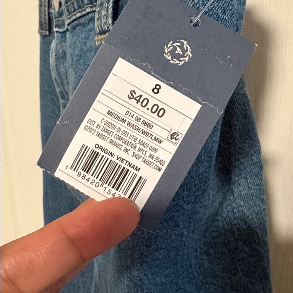 💙 Universal Thread Medium Wash Wide Leg Denim Overalls - Picture 6 of 6